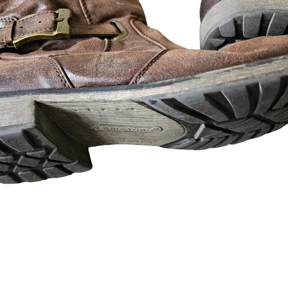 Riding Boots Leather STILLER  Buckle Zip Knee High - Picture 5 of 6